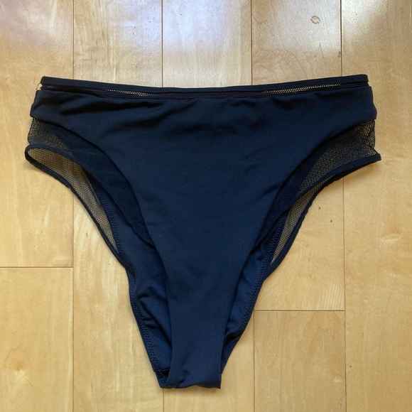 Victoria's Secret Other - Victoria's Secret Black Cheeky Mesh High Waist Bikini Bottom